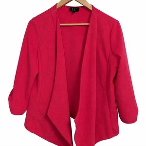 LC Pink Open Front Blazer